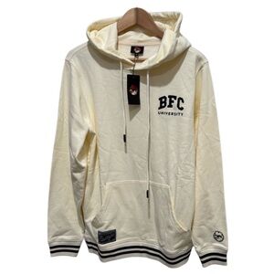 BFC University Cotton Hoodie in Cream and Black